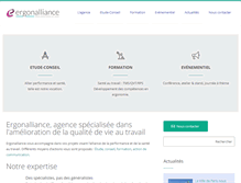 Tablet Screenshot of ergonalliance.fr